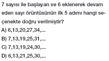 5. sınıf matematik örüntüler testi çöz, pdf indir