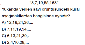 5. sınıf matematik örüntüler testi çöz, pdf indir