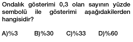 5. sınıf yüzdeler testi çöz, pdf indir