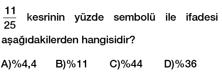 5. sınıf yüzdeler testi çöz, pdf indir
