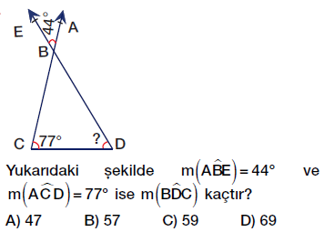 6. sınıf açılar, ters açılar, komşu açılar, tümler açılar, bütünler açılar testi çöz pdf indir