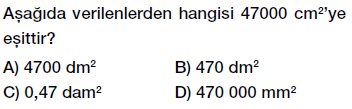 6. sınıf alan ölçme birimleri testi çöz, pdf indir