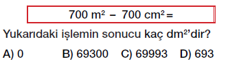 6. sınıf alan ölçme birimleri testi çöz, pdf indir