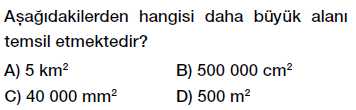 6. sınıf alan ölçme birimleri testi çöz, pdf indir