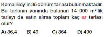6. sınıf arazi ölçme birimleri testi çöz, pdf indir