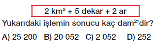 6. sınıf arazi ölçme birimleri testi çöz, pdf indir