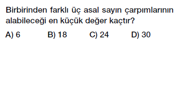 6. Sınıf Asal Sayılar Testi Çöz