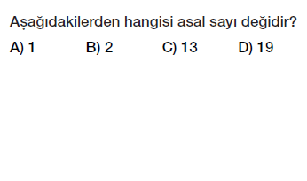 6. Sınıf Asal Sayılar Testi Çöz