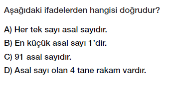 6. Sınıf 1.Dönem 2. Matematik Yazılı Sınavı Çöz