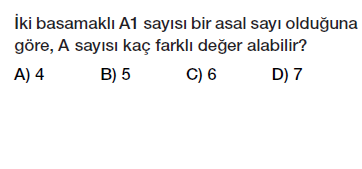 6. Sınıf Asal Sayılar Testi Çöz