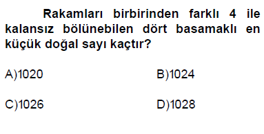 6. sınıf bölünebilme cevaplı testi çöz