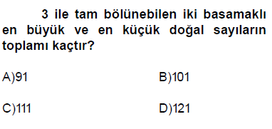 6. sınıf bölünebilme cevaplı testi çöz