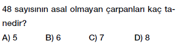 6. sınıf asal çarpanlar testi çöz indir