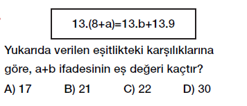 6.Sınıf ortak çarpan parantezine alma ve dağılma özelliği testi çöz indir
