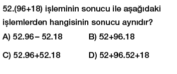 6.Sınıf ortak çarpan parantezine alma ve dağılma özelliği testi çöz indir