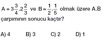6.sınıf kesirlerle çaprma işlemi testi çöz, pdf indir
