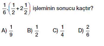 6.sınıf kesirlerle çaprma işlemi testi çöz, pdf indir
