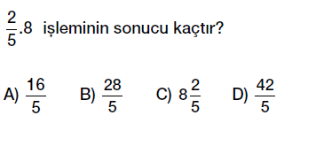 6.sınıf kesirlerle çaprma işlemi testi çöz, pdf indir