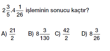 6.sınıf kesirlerle çaprma işlemi testi çöz, pdf indir
