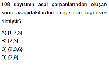 6. Sınıf - Kümeler, Boş Küme Testi Çöz