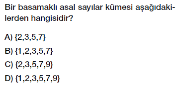 6. Sınıf - Kümeler, Boş Küme Testi Çöz