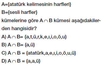 6. sınıf kümelerde birleşim ve kesişim işlemleri testi çöz cevaplı indir