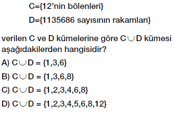 6. sınıf kümelerde birleşim ve kesişim işlemleri testi çöz cevaplı indir