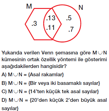 6. sınıf kümelerde birleşim ve kesişim işlemleri testi çöz cevaplı indir