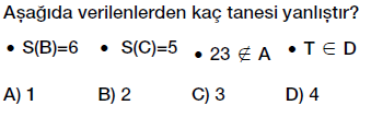 6. Sınıf kümenin elemanı ve eleman sayısı testi çöz indir