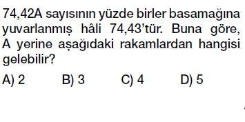 6. sınıf ondalık kesirler çözümleme ve yuvarlama testi çöz indir