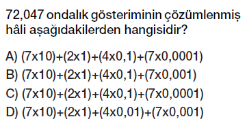 6. sınıf ondalık kesirler çözümleme ve yuvarlama testi çöz indir