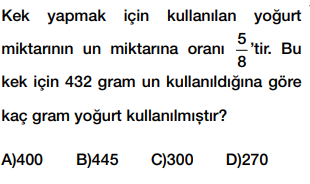 6. sınıf oran testi çöz cevap anahtarlı