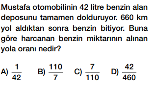 6. sınıf oran testi çöz cevap anahtarlı
