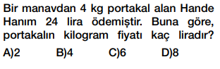 6. sınıf oran testi çöz cevap anahtarlı