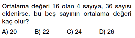 6. Sınıf Veri Analizi, Aritmetik ortalama ve açıklık testi çöz