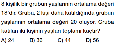 6. Sınıf Veri Analizi, Aritmetik ortalama ve açıklık testi çöz