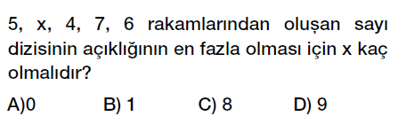 6. Sınıf Veri Analizi, Aritmetik ortalama ve açıklık testi çöz