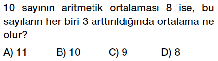 6. Sınıf Veri Analizi, Aritmetik ortalama ve açıklık testi çöz