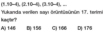 7. Sınıf Sayı Örüntüleri  Genel Kuralı Cebirsel İfadeler Örüntüler testi çöz