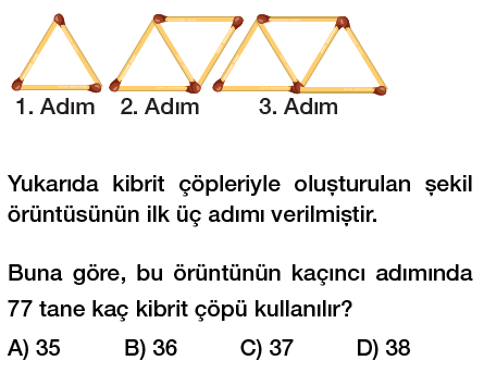 7. Sınıf Sayı Örüntüleri  Genel Kuralı Cebirsel İfadeler Örüntüler testi çöz