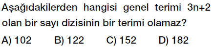 7. Sınıf Sayı Örüntüleri  Genel Kuralı Cebirsel İfadeler Örüntüler testi çöz