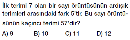 7. Sınıf Sayı Örüntüleri  Genel Kuralı Cebirsel İfadeler Örüntüler testi çöz
