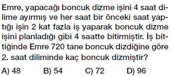 7. Sınıf Denklem ve Eşitlik Konusu Denklem Problemleri testi çöz, pdf indir