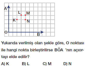 7. Sınıf Doğruda Açılar testi çöz, pdf indir