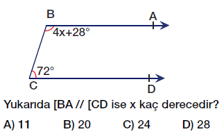 7. Sınıf Doğruda Açılar testi çöz, pdf indir