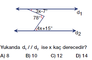 7. Sınıf Doğruda Açılar testi çöz, pdf indir