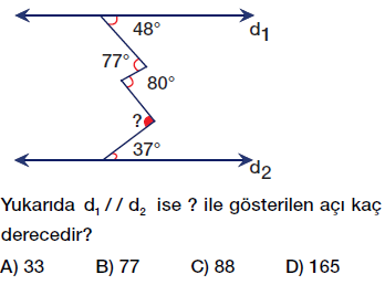 7. Sınıf Doğruda Açılar testi çöz, pdf indir
