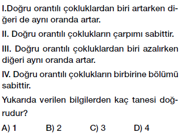 7. Sınıf doğru orantı testi çöz, pdf indir