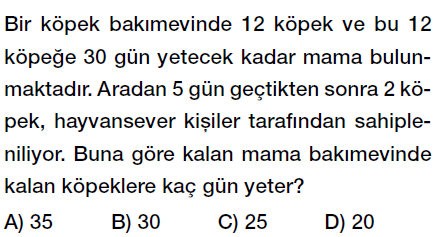 7. sınıf ters orantı testi çöz, ters orantı problemleri testi indir