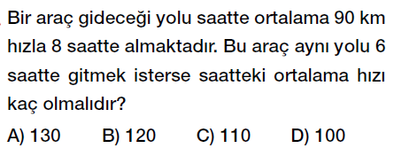 7. sınıf ters orantı testi çöz, ters orantı problemleri testi indir